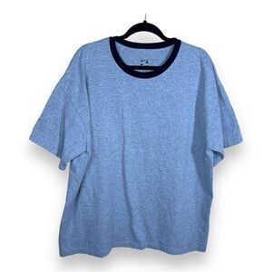 XL GREY BLACK TRIM TEE MENS SHORT SLEEVE CASUAL ATHLETIC SIMPLY SPORTS